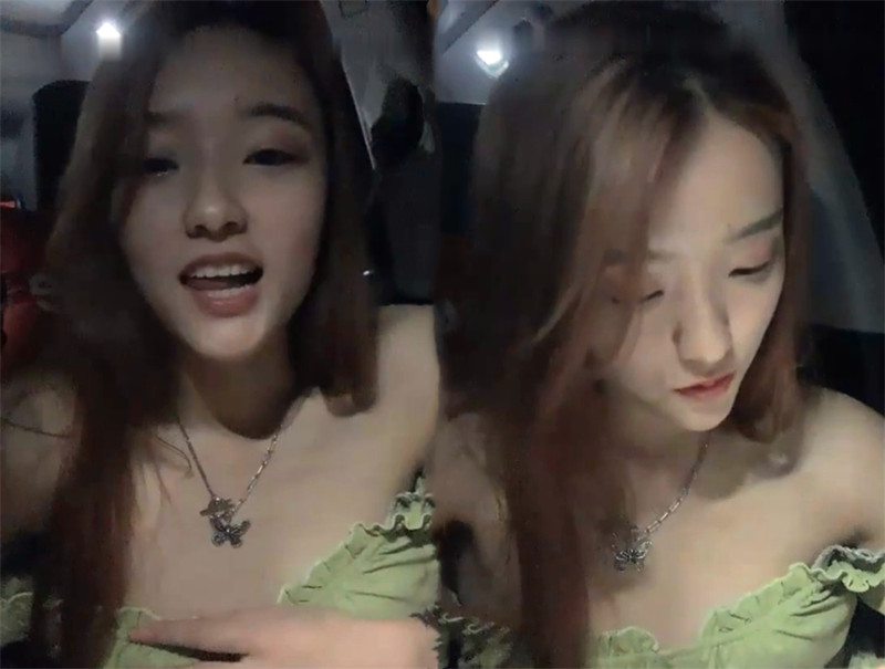 00后勾引哥哥漂亮嫩妹子夜晚驾车户外，露奶还有人经过车内足交